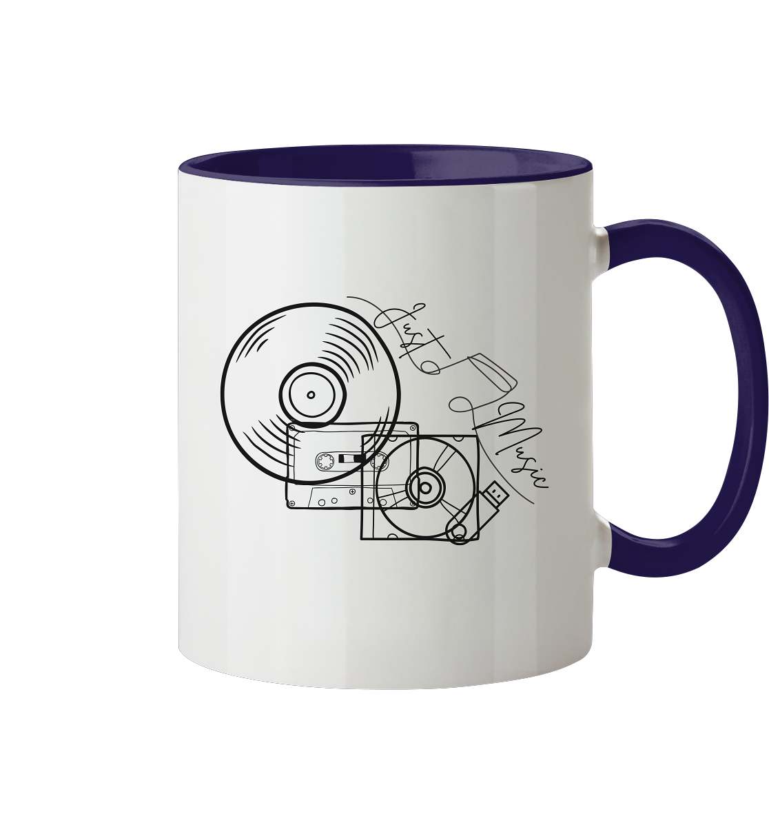 JUSTMUSIC! - Two-tone mug