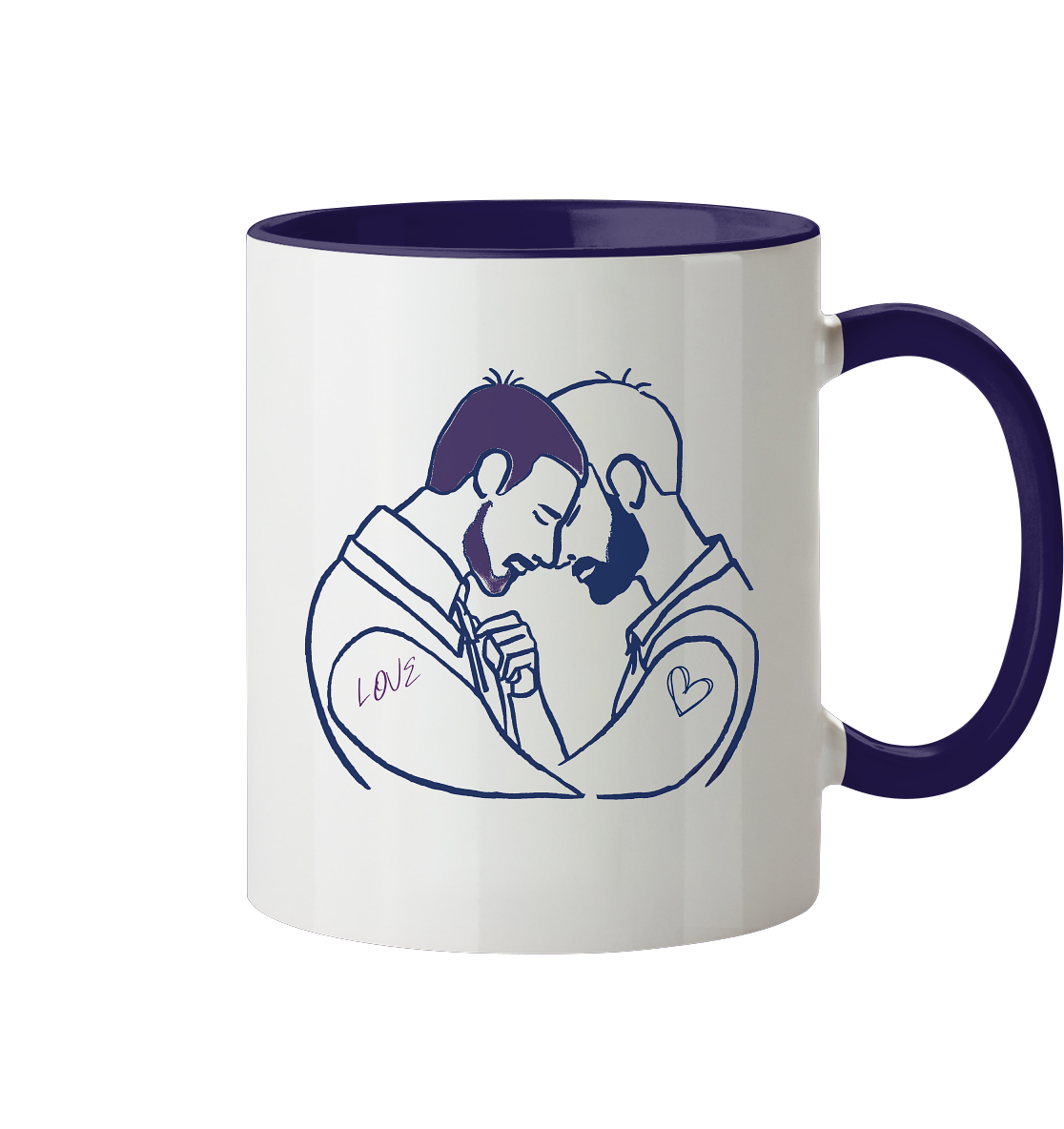 LOVE!  - Tasse zweifarbig
