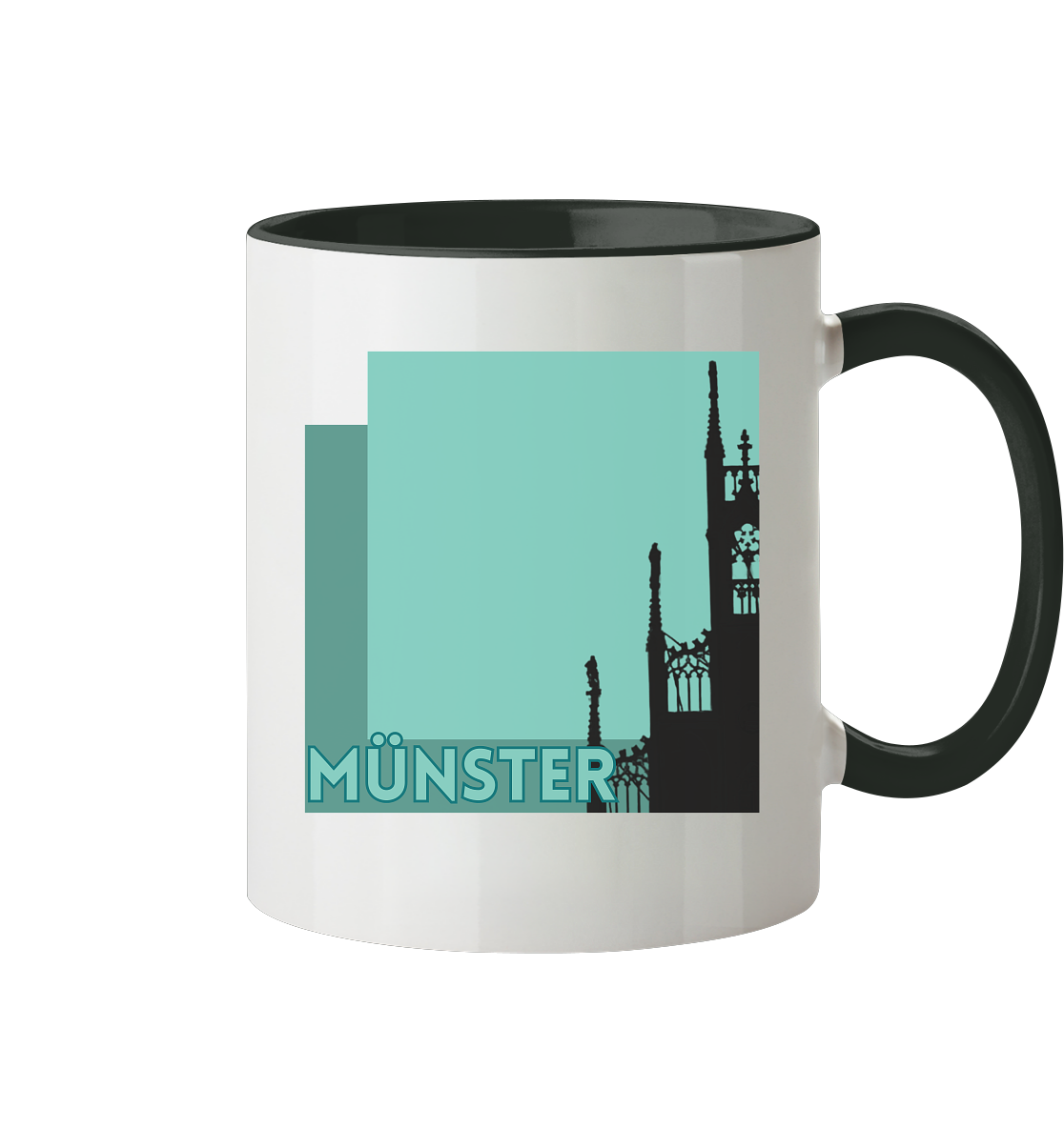 CATHEDRAL SILHOUETTE! - Two-tone mug