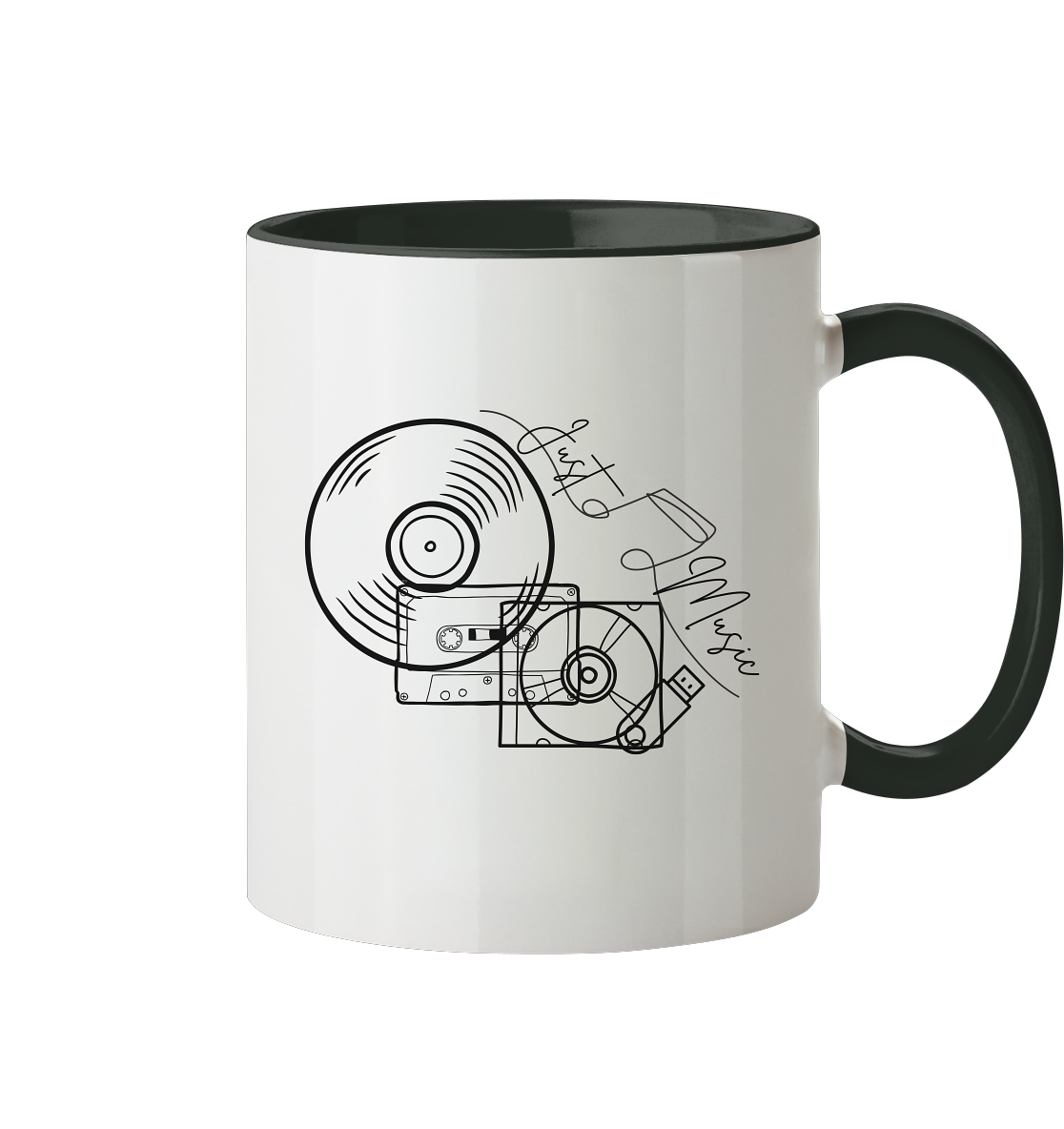 JUSTMUSIC! - Two-tone mug