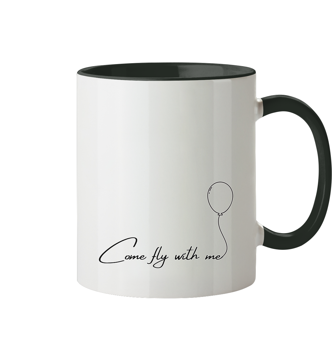 COMEFLYWITHME! - Tasse zweifarbig