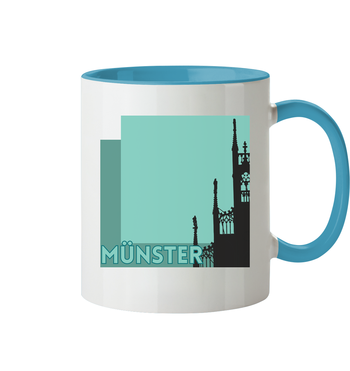 CATHEDRAL SILHOUETTE! - Two-tone mug