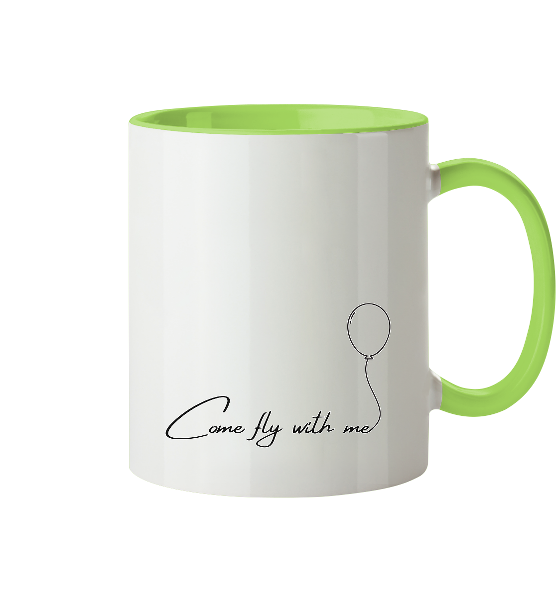 COMEFLYWITHME! - Tasse zweifarbig