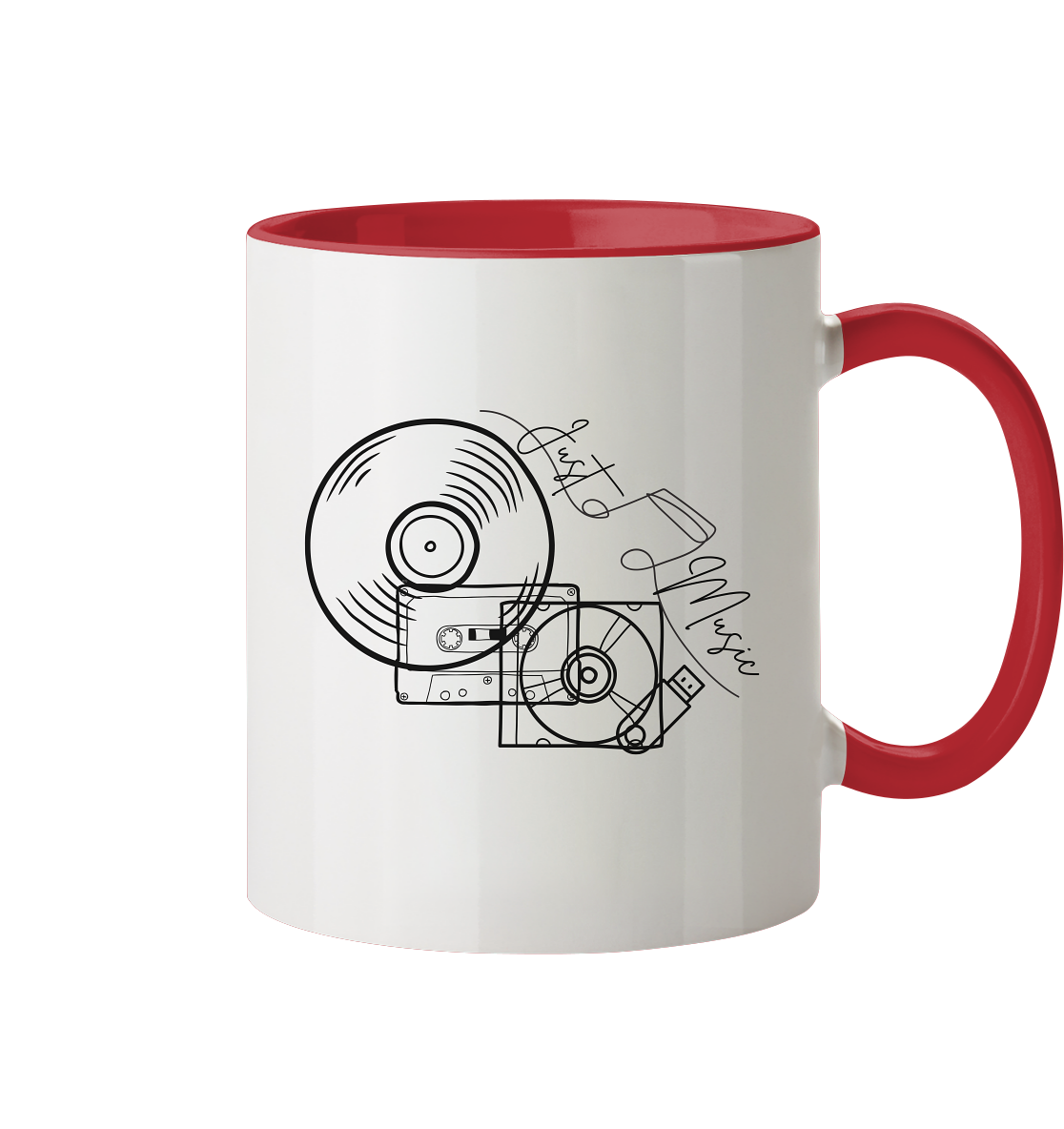 JUSTMUSIC! - Two-tone mug