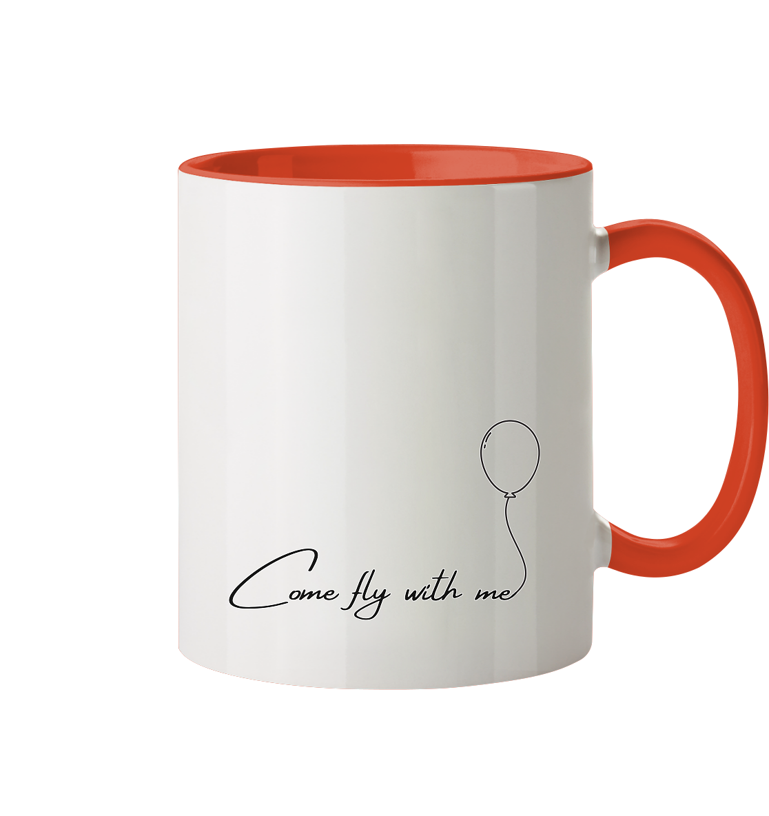COMEFLYWITHME! - Tasse zweifarbig