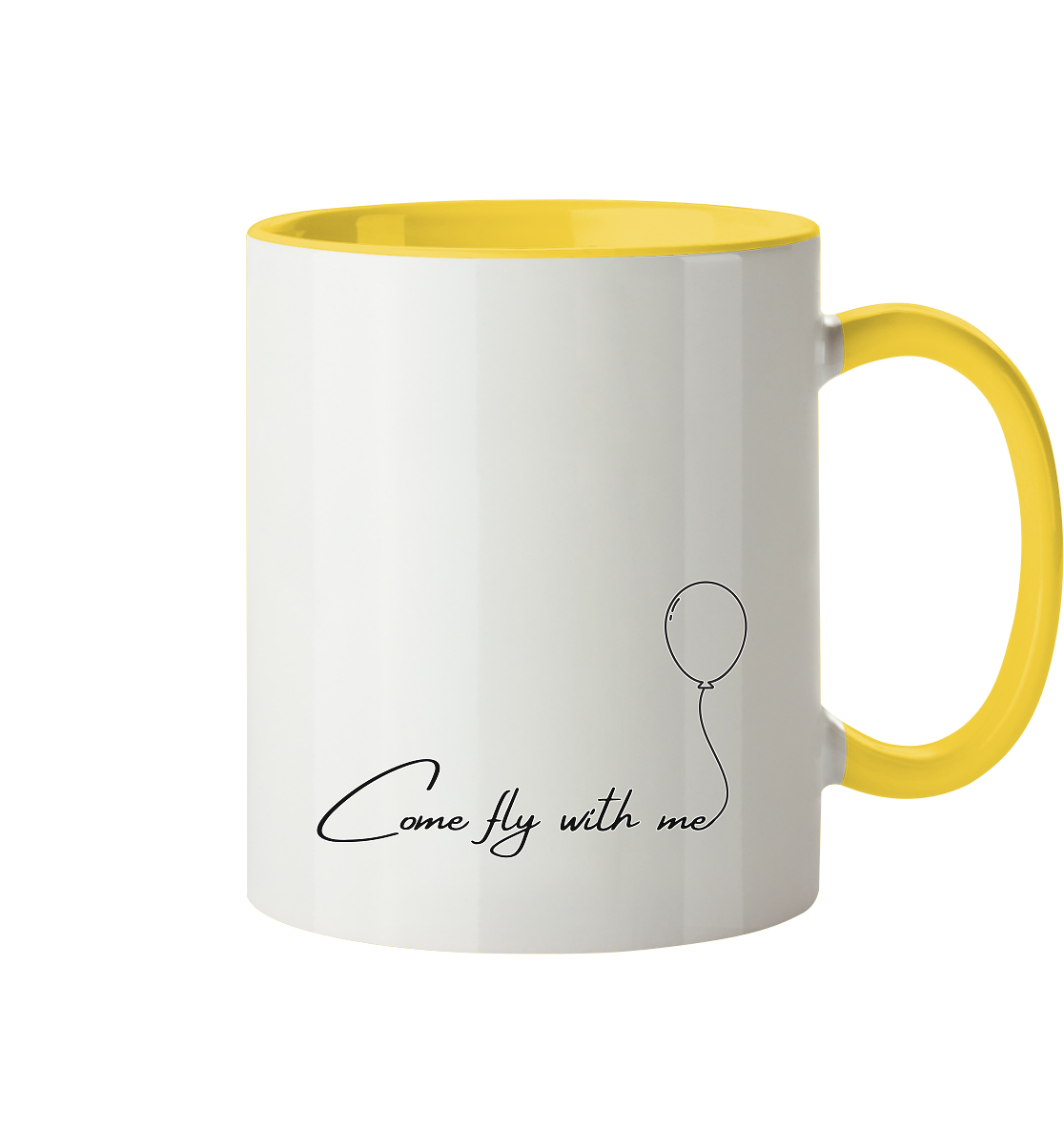 COMEFLYWITHME! - Tasse zweifarbig
