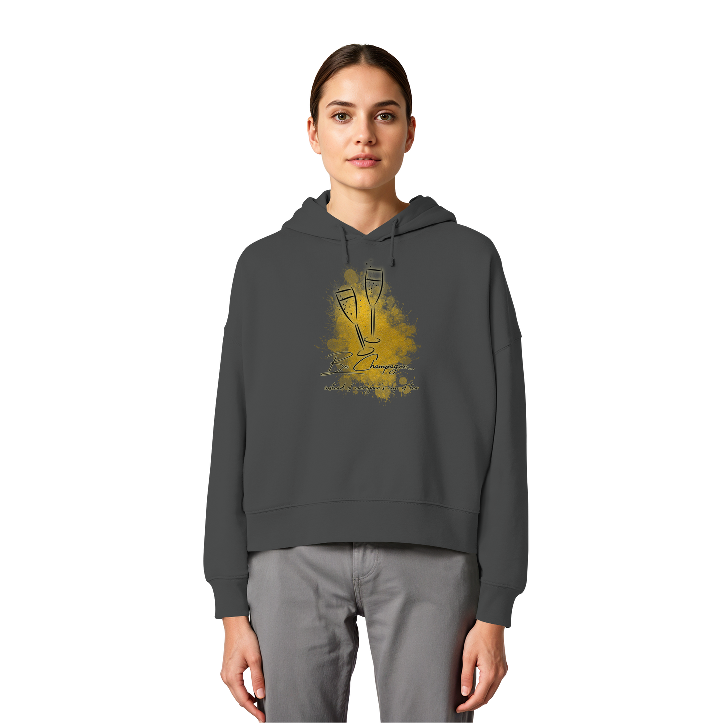 CHAMPAGNE! - Women's Organic Boxy Hoodie