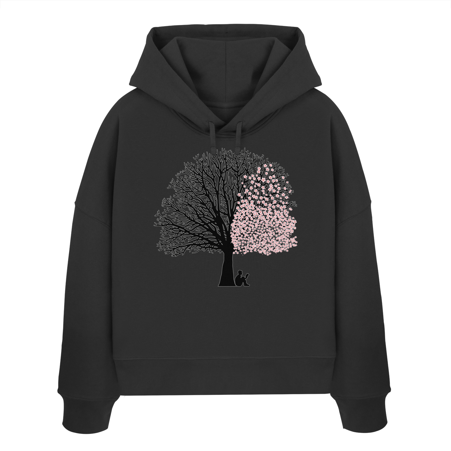 SAKURA SHADOWS! - Women's Organic Boxy Hoodie