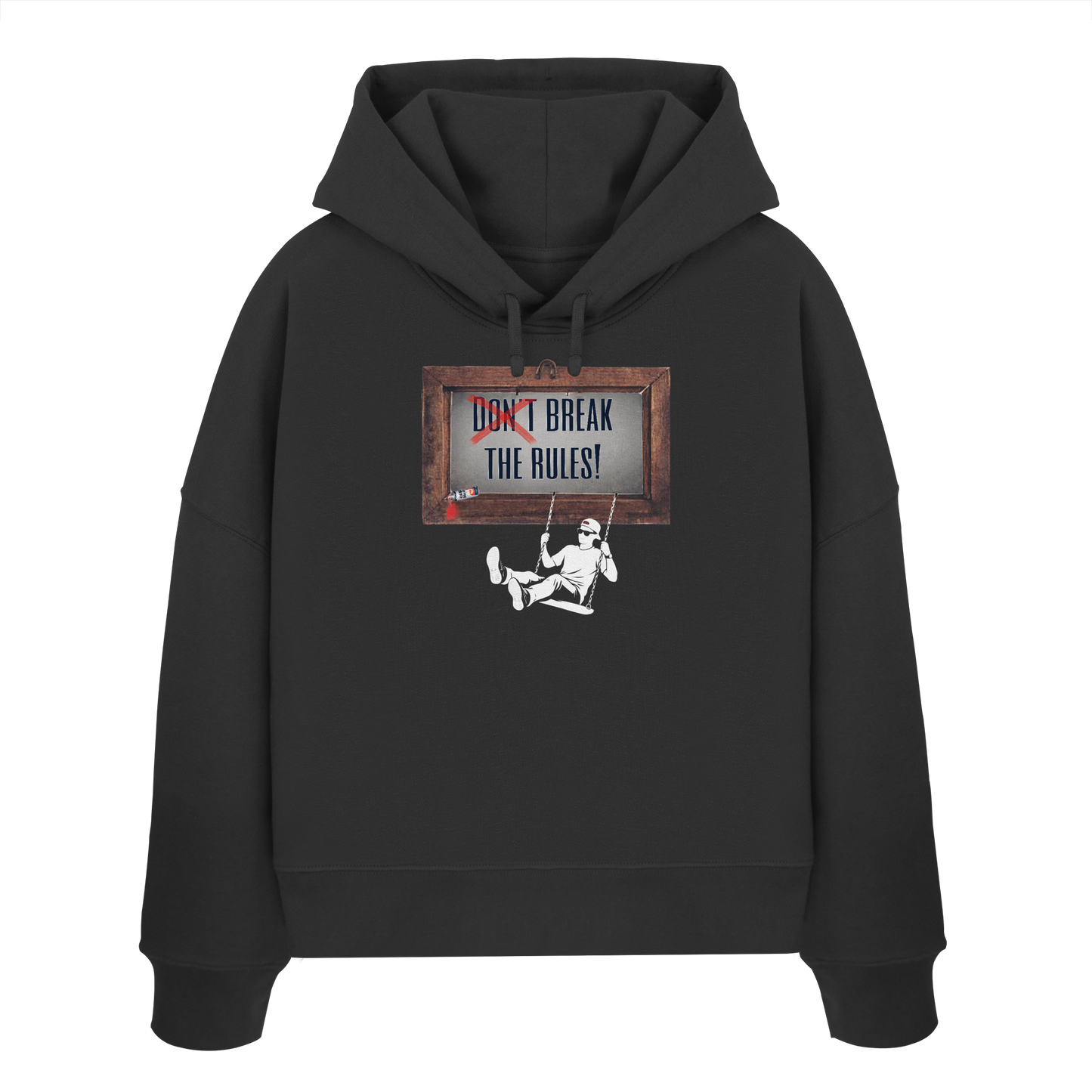 BREAKTHERULES! - Women's Organic Boxcut Hoodie