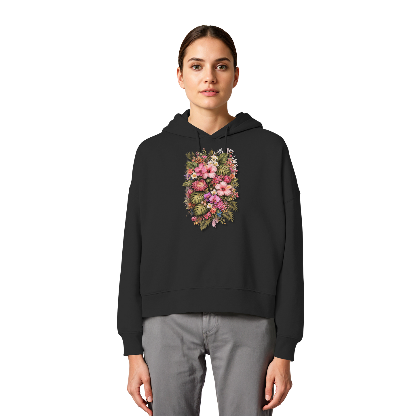 FLOWERPOWER! - Women's Organic Box Cut Hoodie