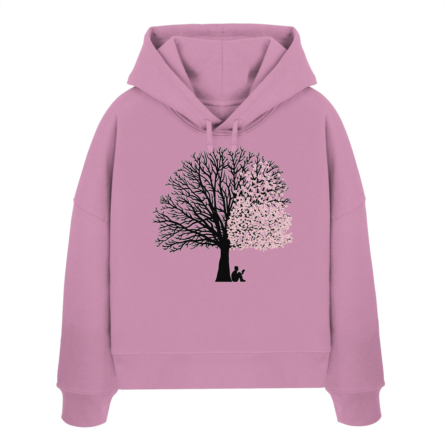 SAKURA SHADOWS! - Women's Organic Boxy Hoodie