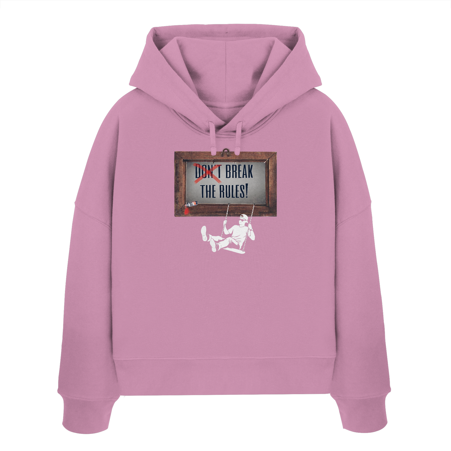 BREAKTHERULES! - Women's Organic Boxcut Hoodie