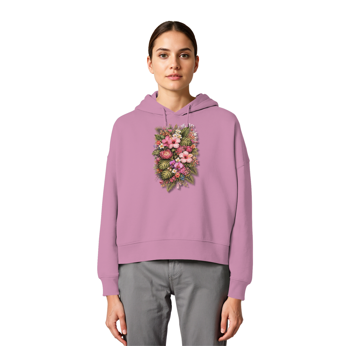 FLOWERPOWER! - Women's Organic Box Cut Hoodie