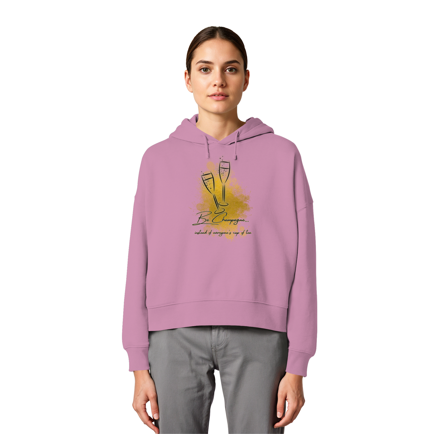 CHAMPAGNE! - Women's Organic Boxy Hoodie