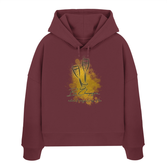 CHAMPAGNE! - Womens Organic Boxcut Hoodie