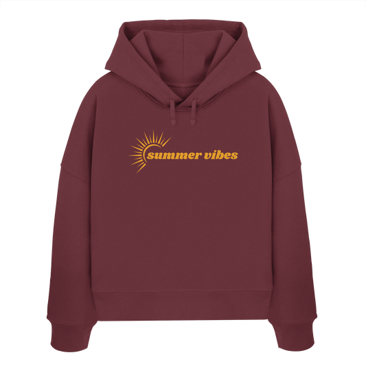 SUMMERVIBES! - Womens Organic Boxcut Hoodie