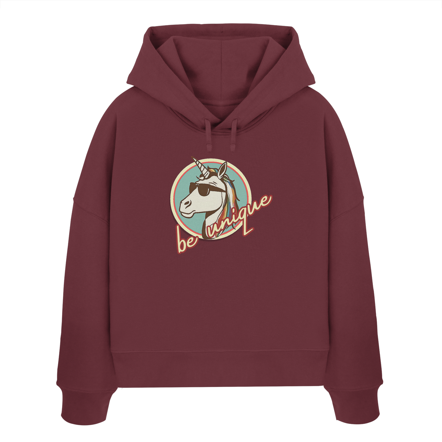BEUNIQUE! - Womens Organic Boxcut Hoodie