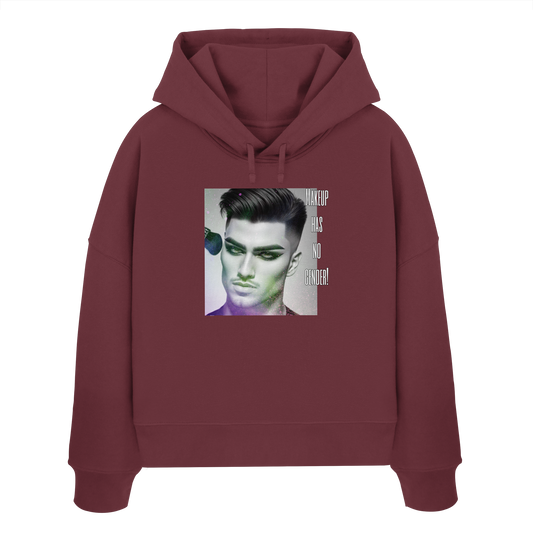 MAKEUPHASNOGENDER! - Womens Organic Boxcut Hoodie
