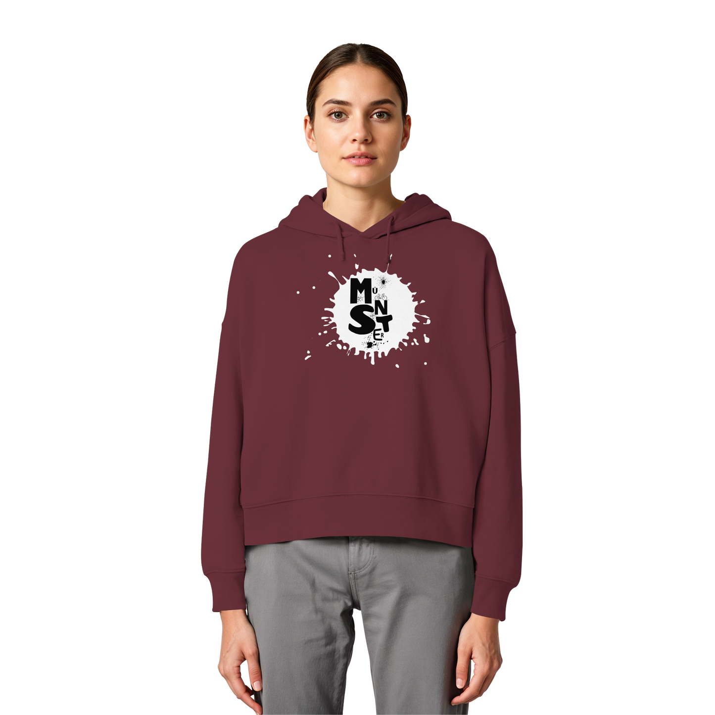 MÜNSTERFLECK! - Women's Organic Boxcut Hoodie