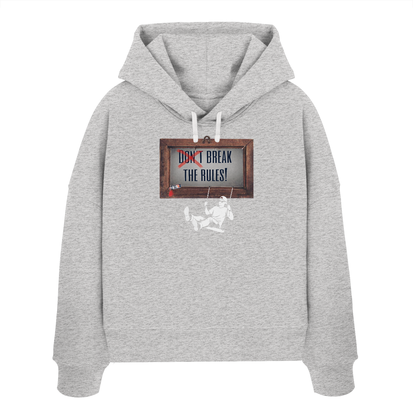 BREAKTHERULES! - Women's Organic Boxcut Hoodie