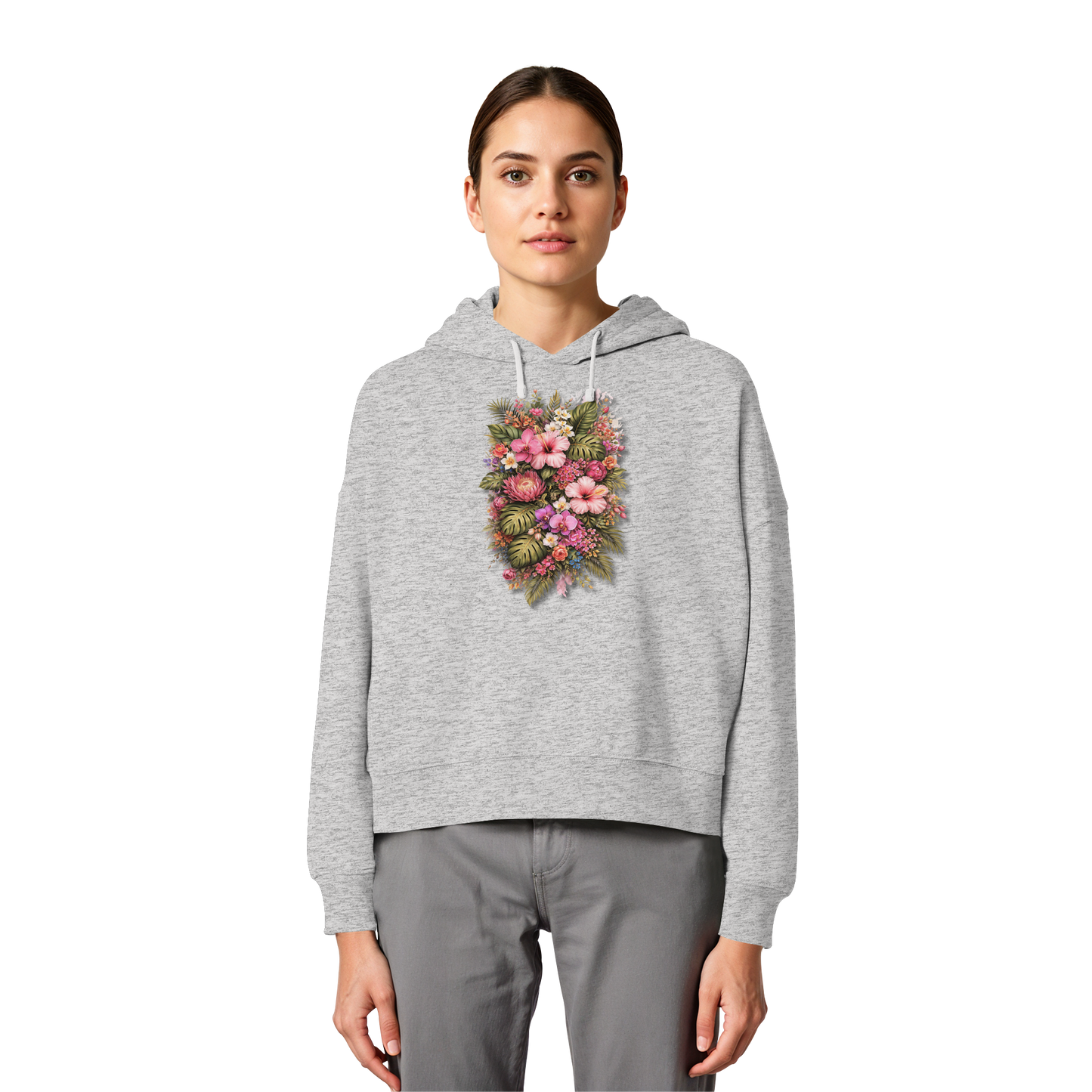 FLOWERPOWER! - Women's Organic Box Cut Hoodie