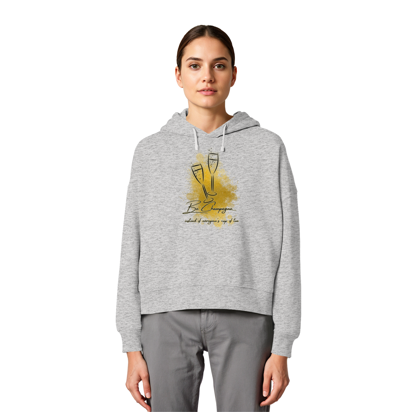 CHAMPAGNE! - Women's Organic Boxy Hoodie