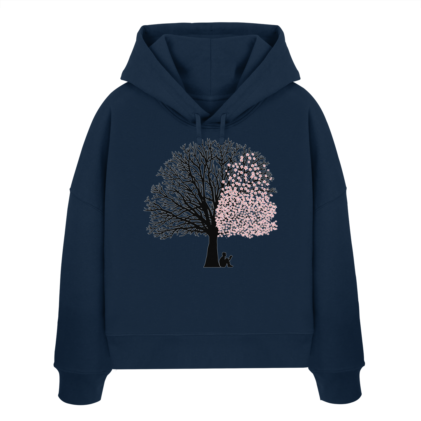 SAKURA SHADOWS! - Women's Organic Boxy Hoodie