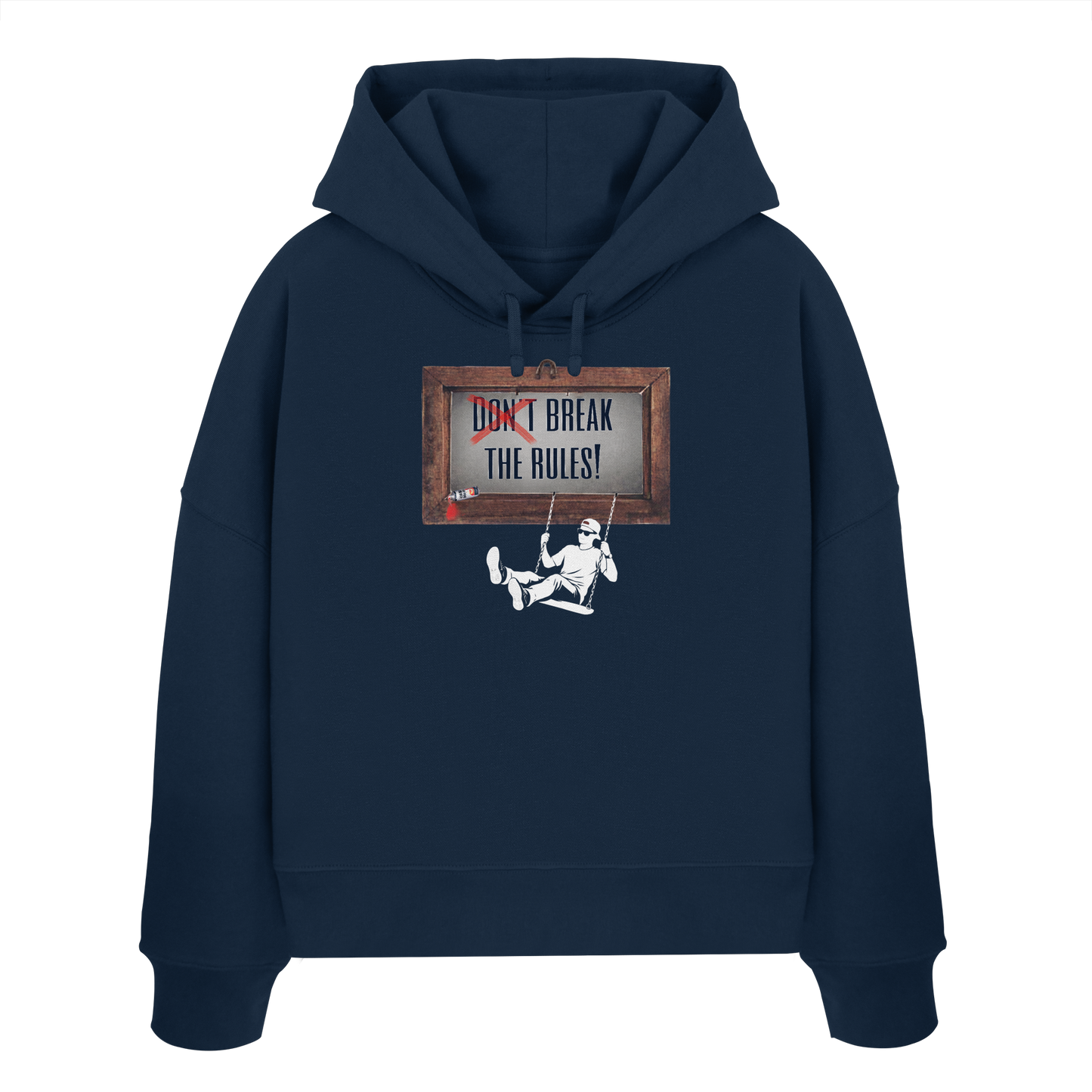 BREAKTHERULES! - Women's Organic Boxcut Hoodie