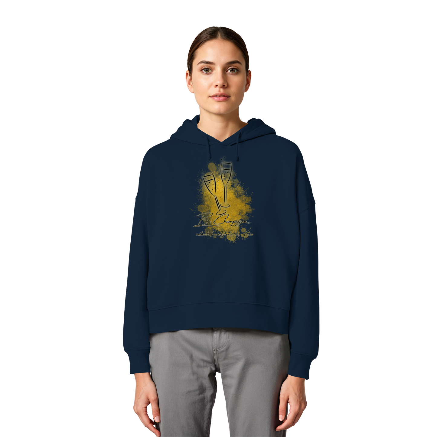 CHAMPAGNE! - Women's Organic Boxy Hoodie