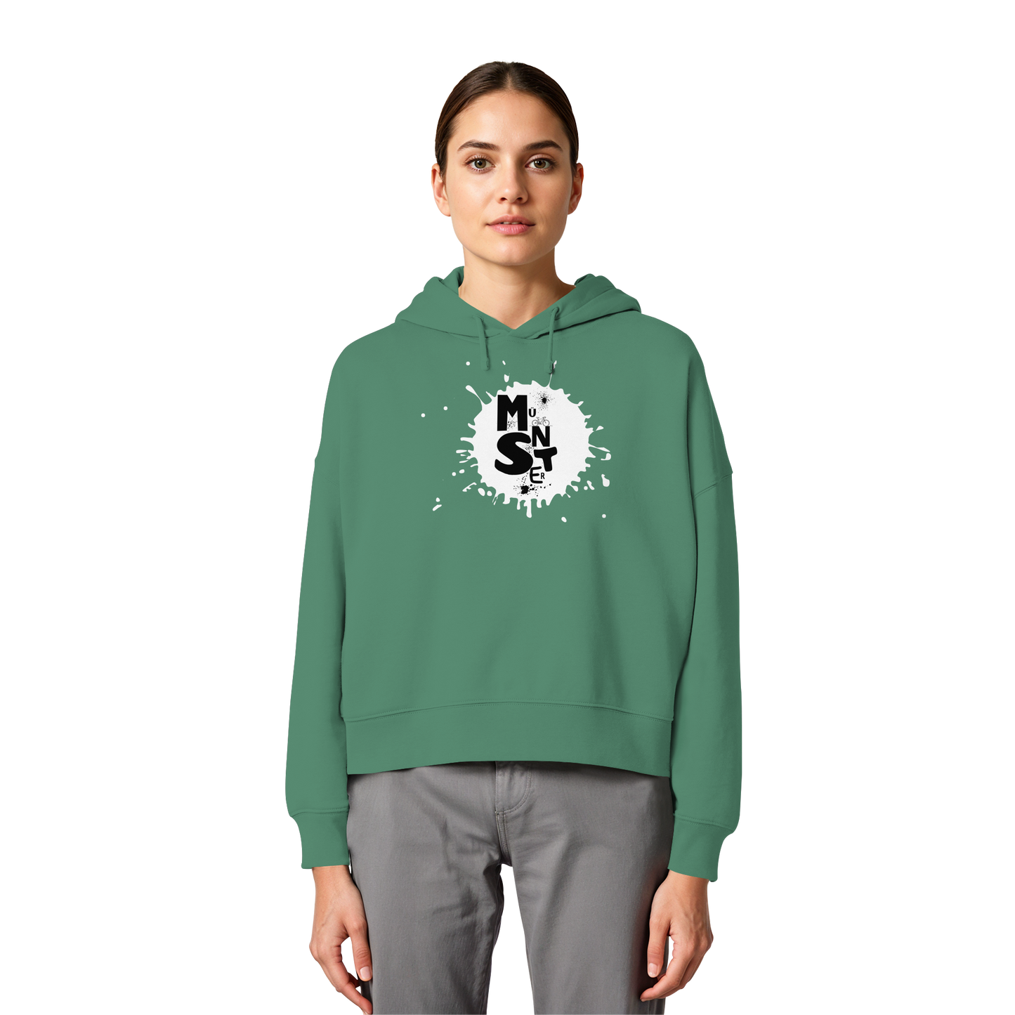 MÜNSTERFLECK! - Women's Organic Boxcut Hoodie