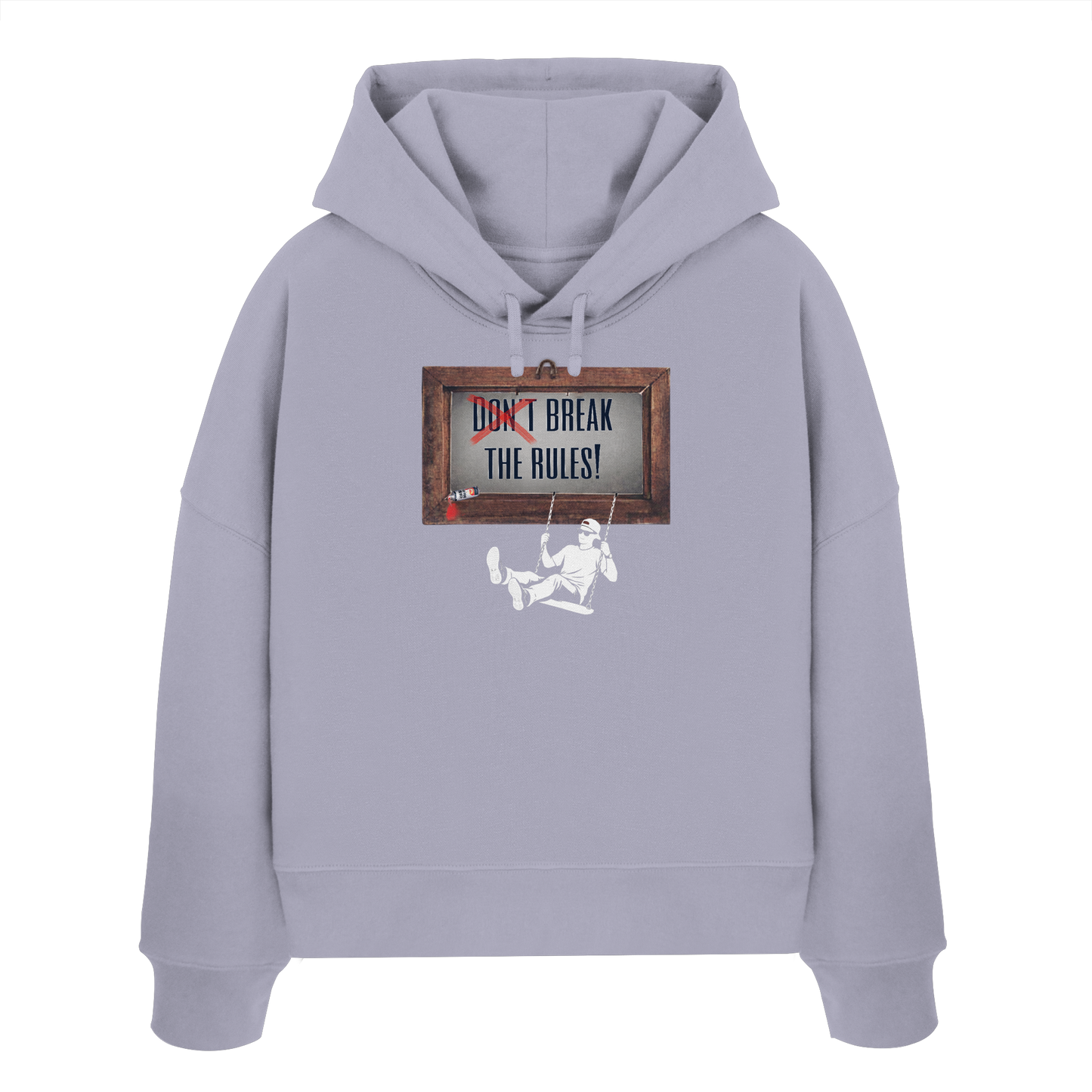 BREAKTHERULES! - Women's Organic Boxcut Hoodie