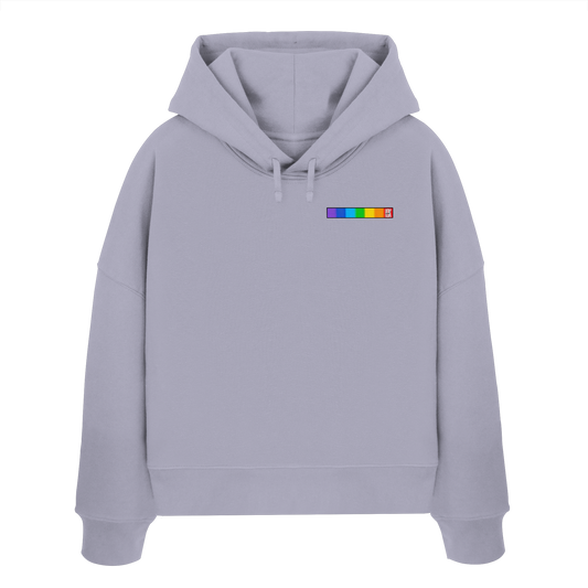 RAINBOWANDALLIES! - Womens Organic Boxcut Hoodie