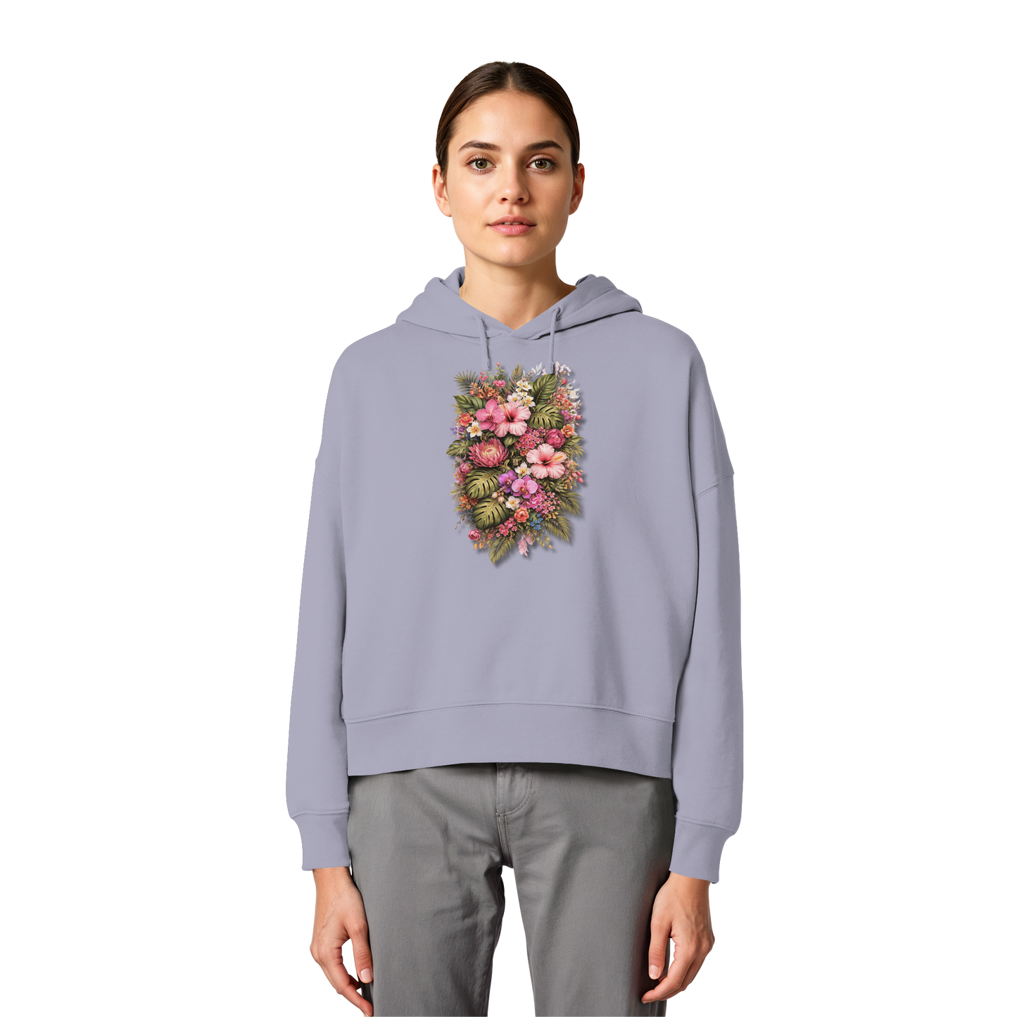 FLOWERPOWER! - Women's Organic Box Cut Hoodie