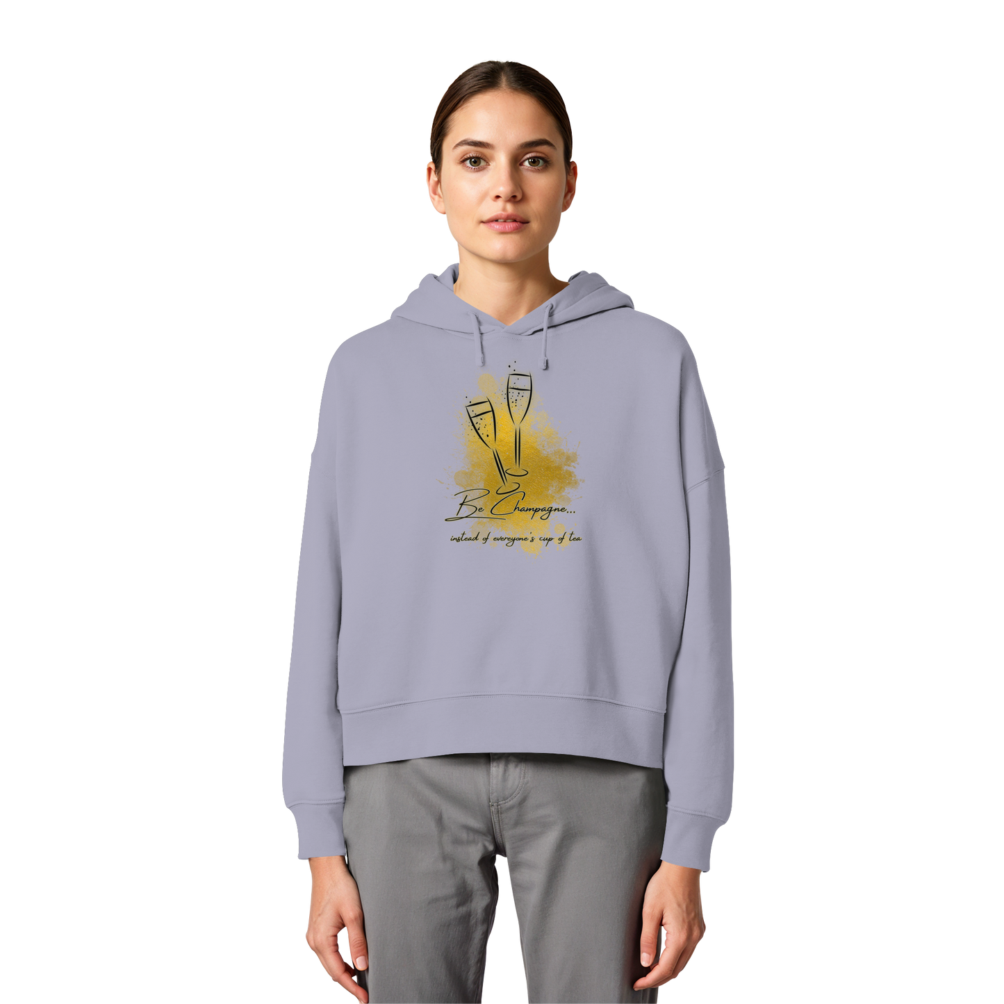 CHAMPAGNE! - Women's Organic Boxy Hoodie