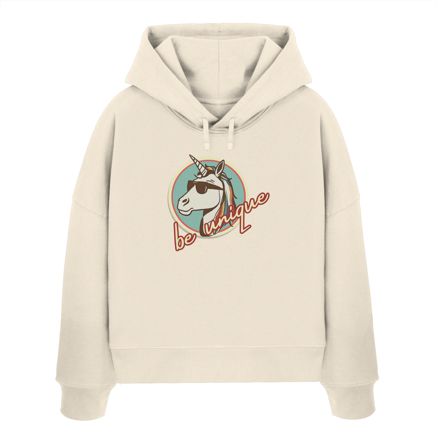 BEUNIQUE! - Womens Organic Boxcut Hoodie
