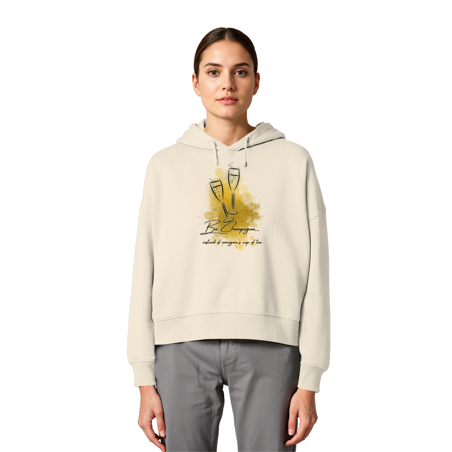 CHAMPAGNE! - Women's Organic Boxy Hoodie