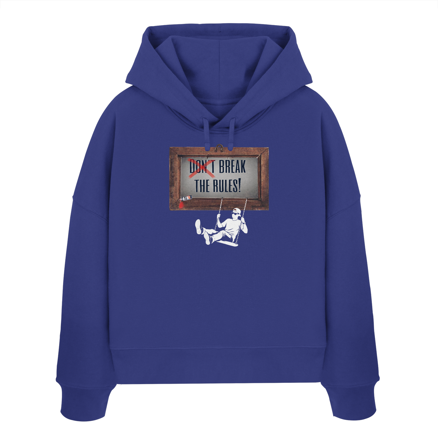 BREAKTHERULES! - Women's Organic Boxcut Hoodie