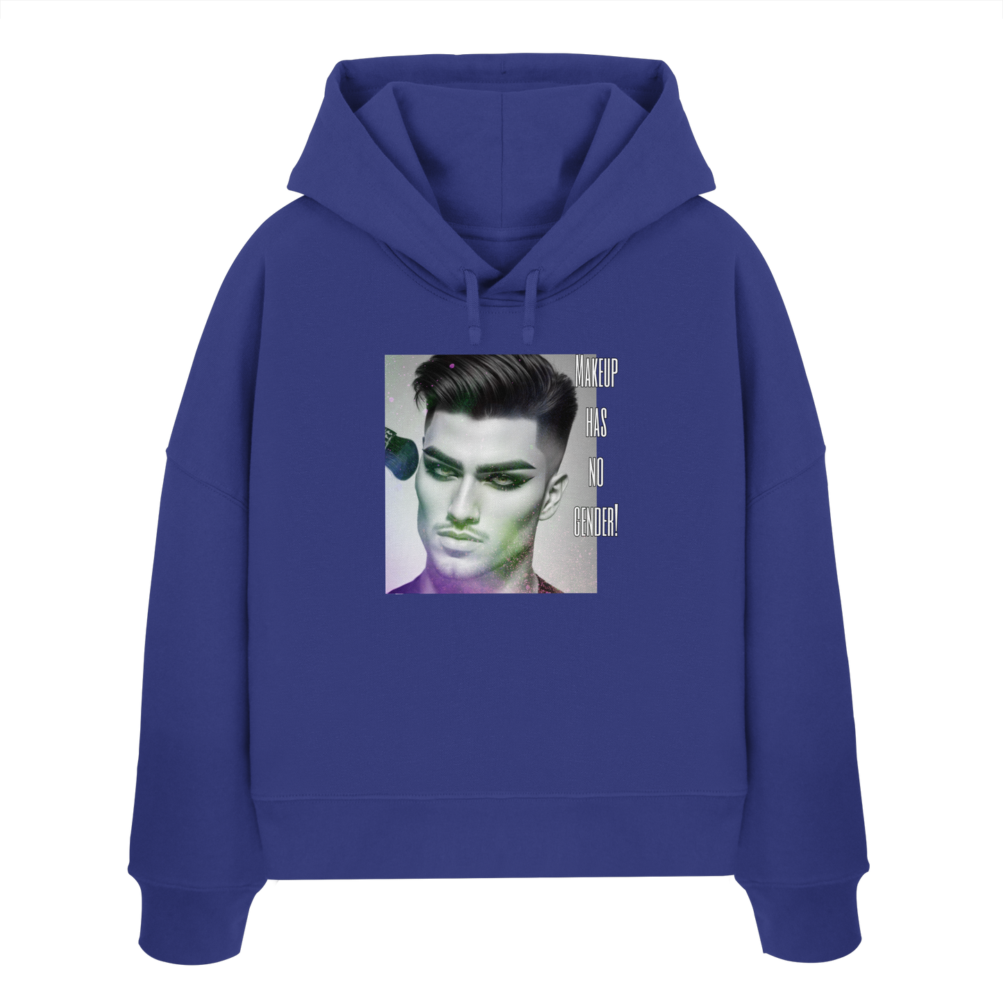 MAKEUPHASNOGENDER! - Womens Organic Boxcut Hoodie