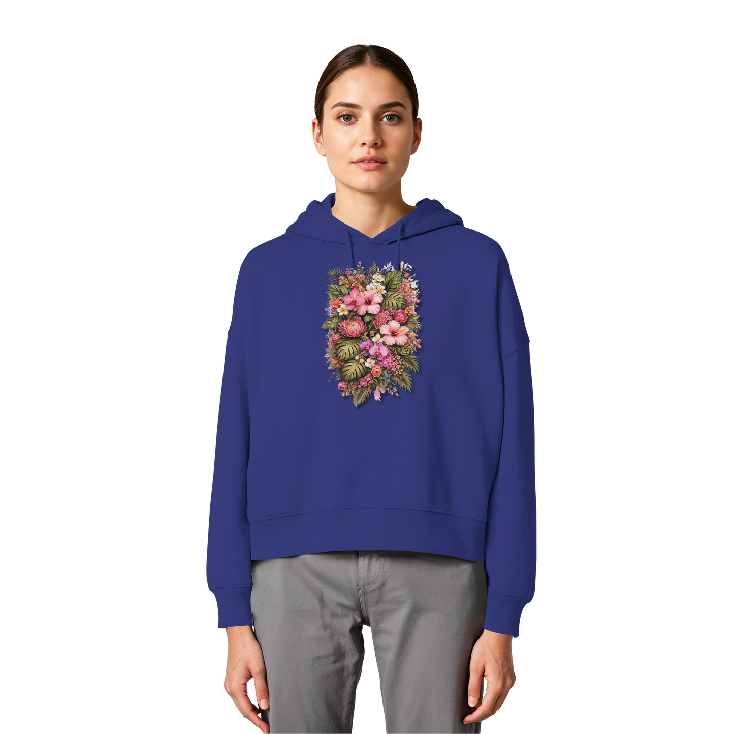 FLOWERPOWER! - Women's Organic Box Cut Hoodie