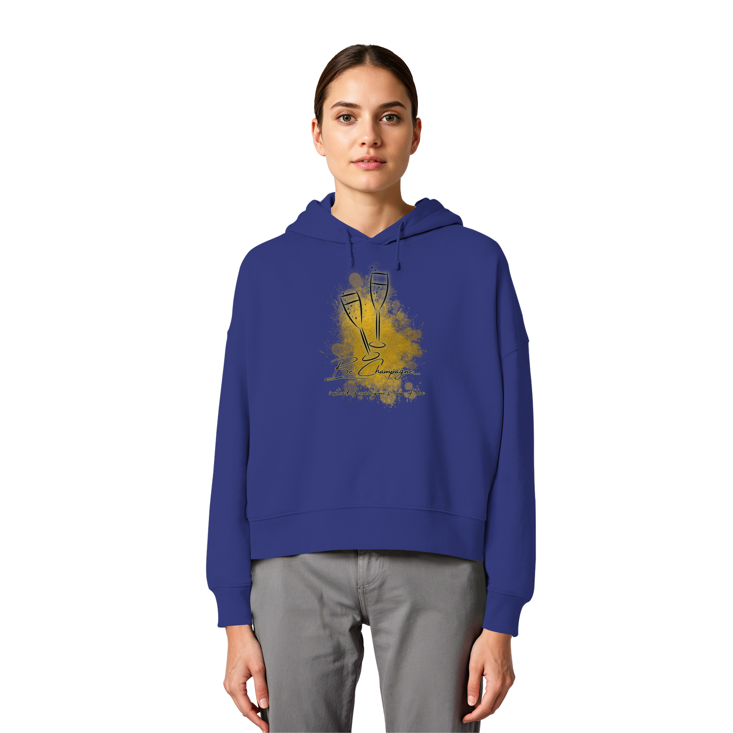 CHAMPAGNE! - Women's Organic Boxy Hoodie