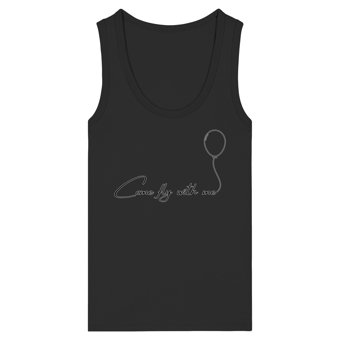 COMEFLYWITHME! - Women's Organic Fitted Tank Top