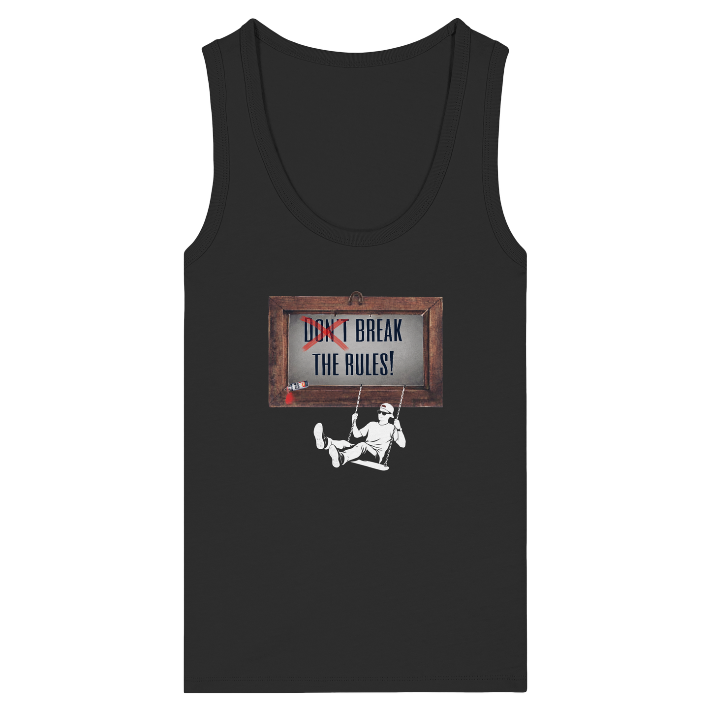 BREAKTHERULES! - Women's Organic Fitted Tank Top