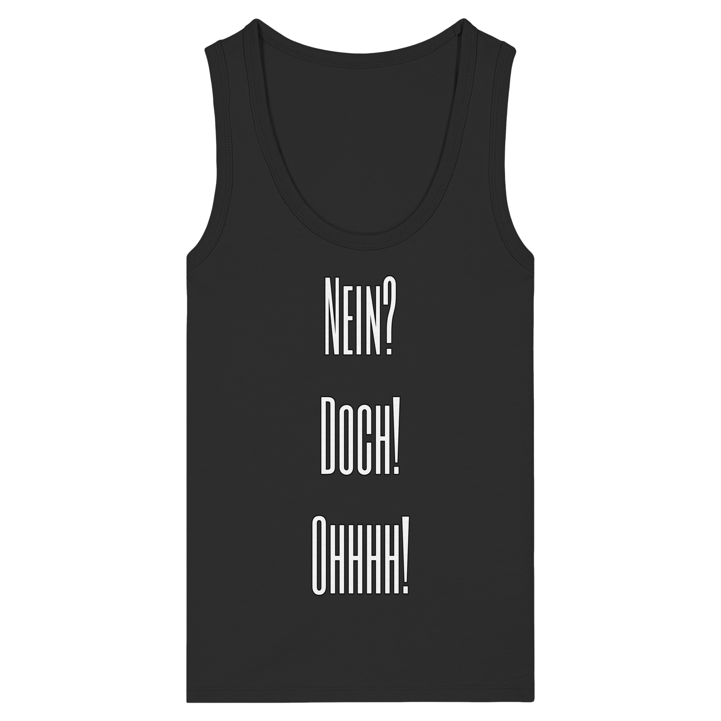 NO? YES! OHHHH! - Women's Organic Fitted Tank Top