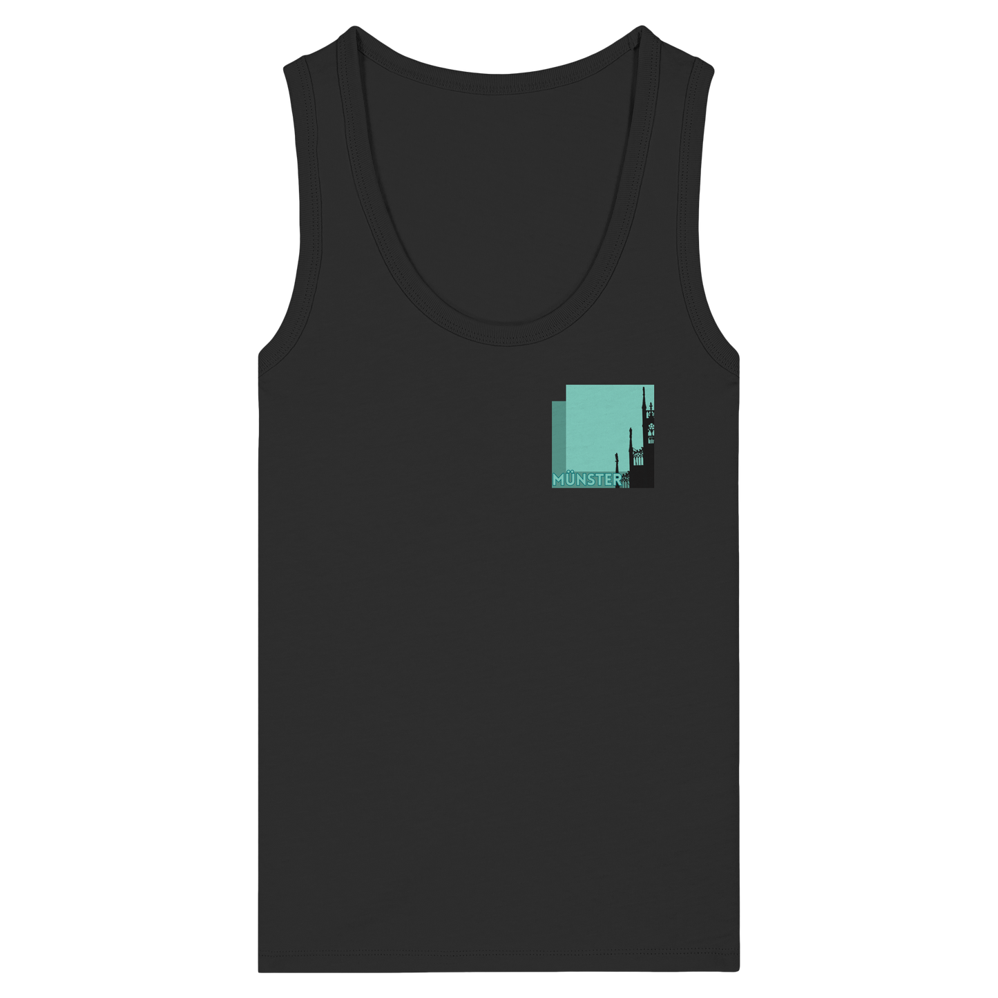 MÜNSTERSILHOUETTE! - Women's Organic Fitted Tank Top