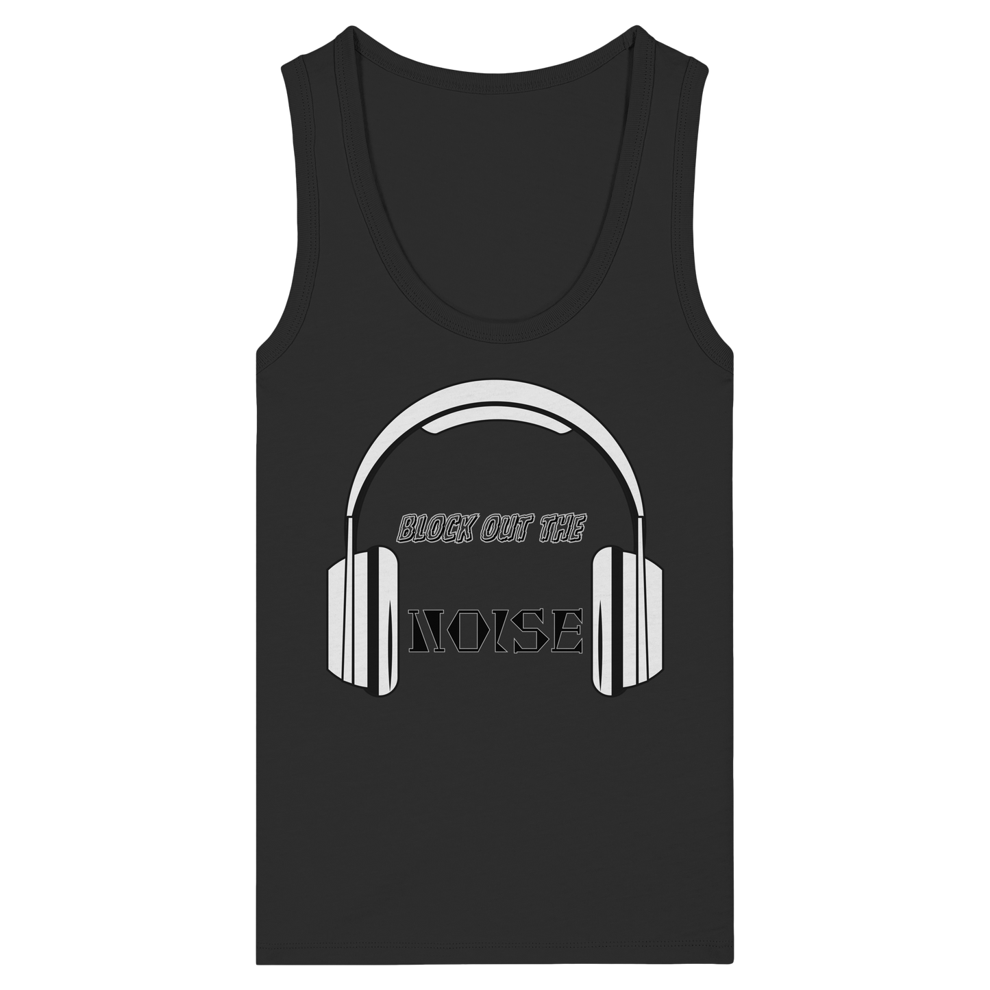 BLOCKOUTTHENOISE! - Women's Organic Fitted Tank Top