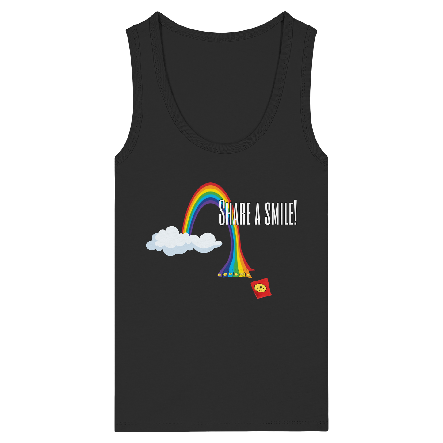 SHAREASMILE! - Women's Organic Fitted Tank Top
