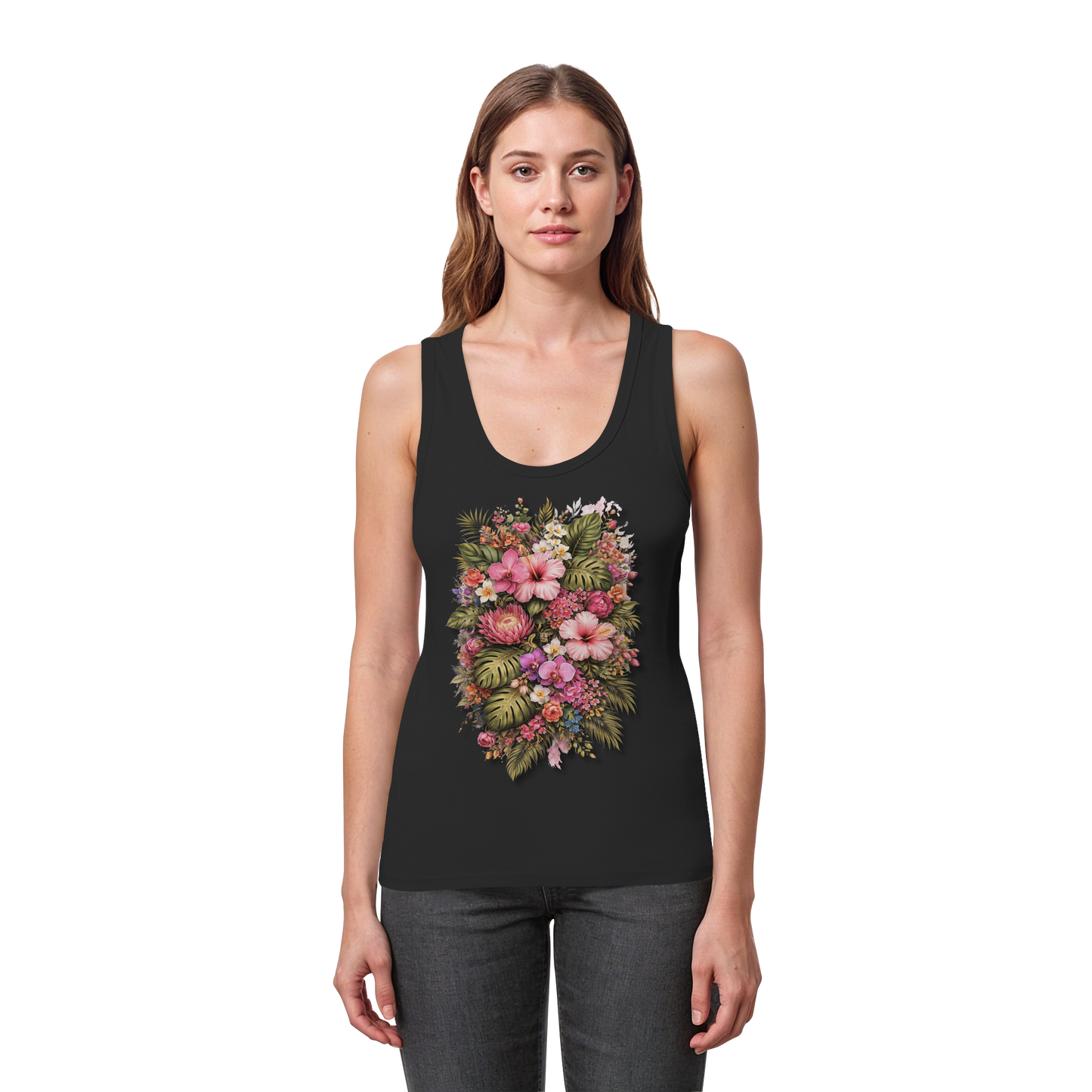 FLOWERPOWER! - Women's Organic Fitted Tank Top