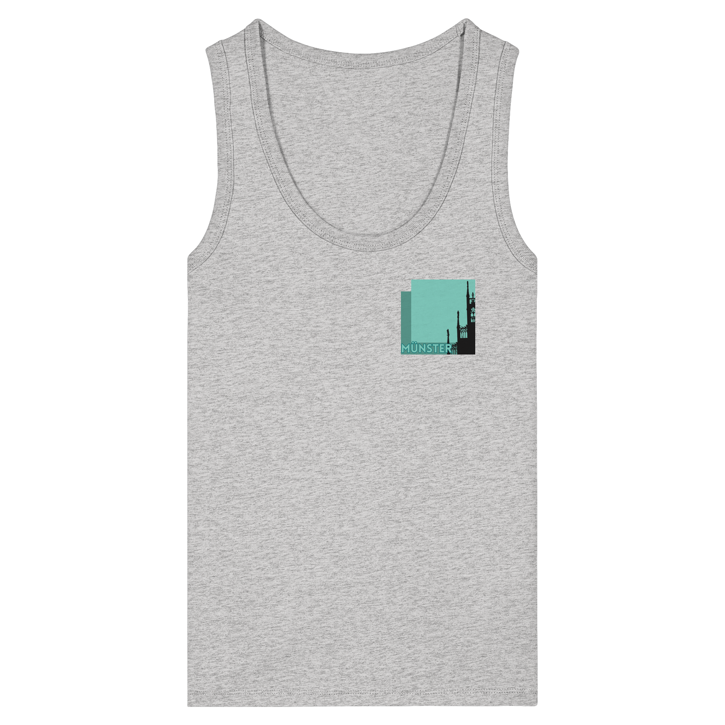 MÜNSTERSILHOUETTE! - Women's Organic Fitted Tank Top