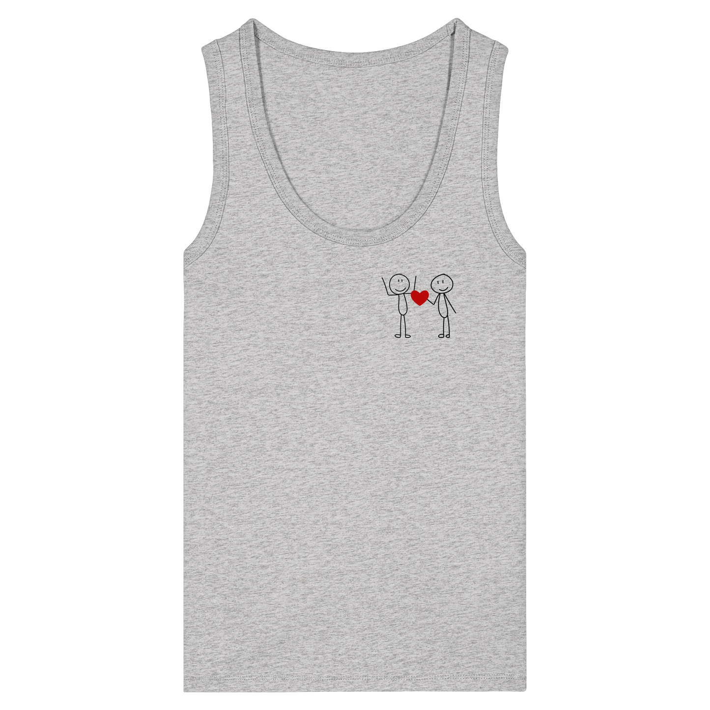 STICKFIGURLOVE! - Women's Organic Fitted Tank Top