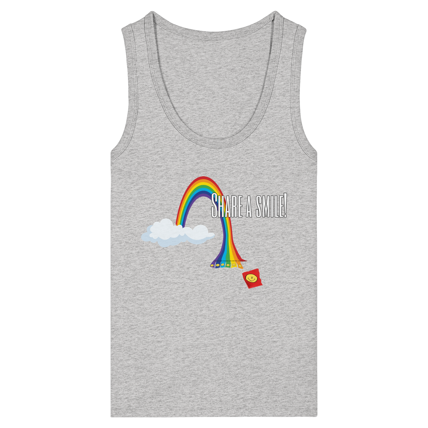 SHAREASMILE! - Women's Organic Fitted Tank Top